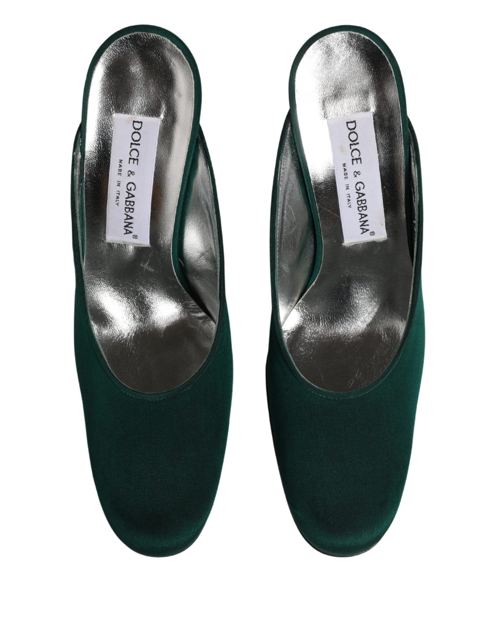 Dolce & Gabbana Green Suede Leather High Heel Pumps Shoes - RIMODA