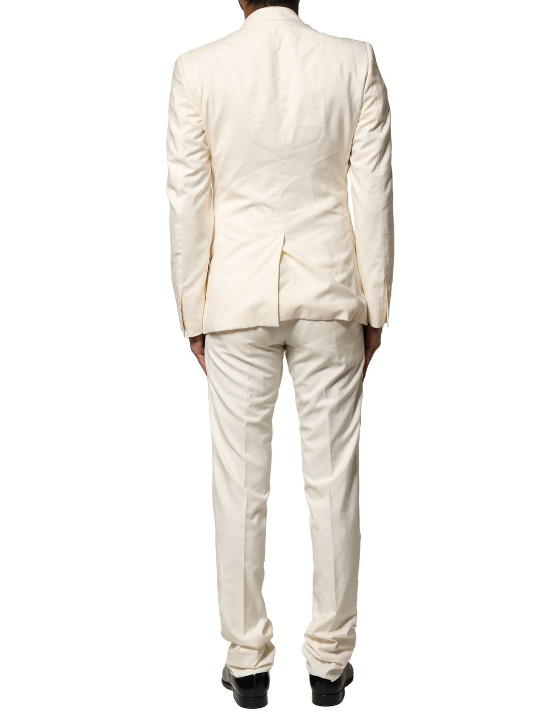 Dolce & Gabbana Ivory Wool 3 Piece Single Breasted Suit - RIMODA