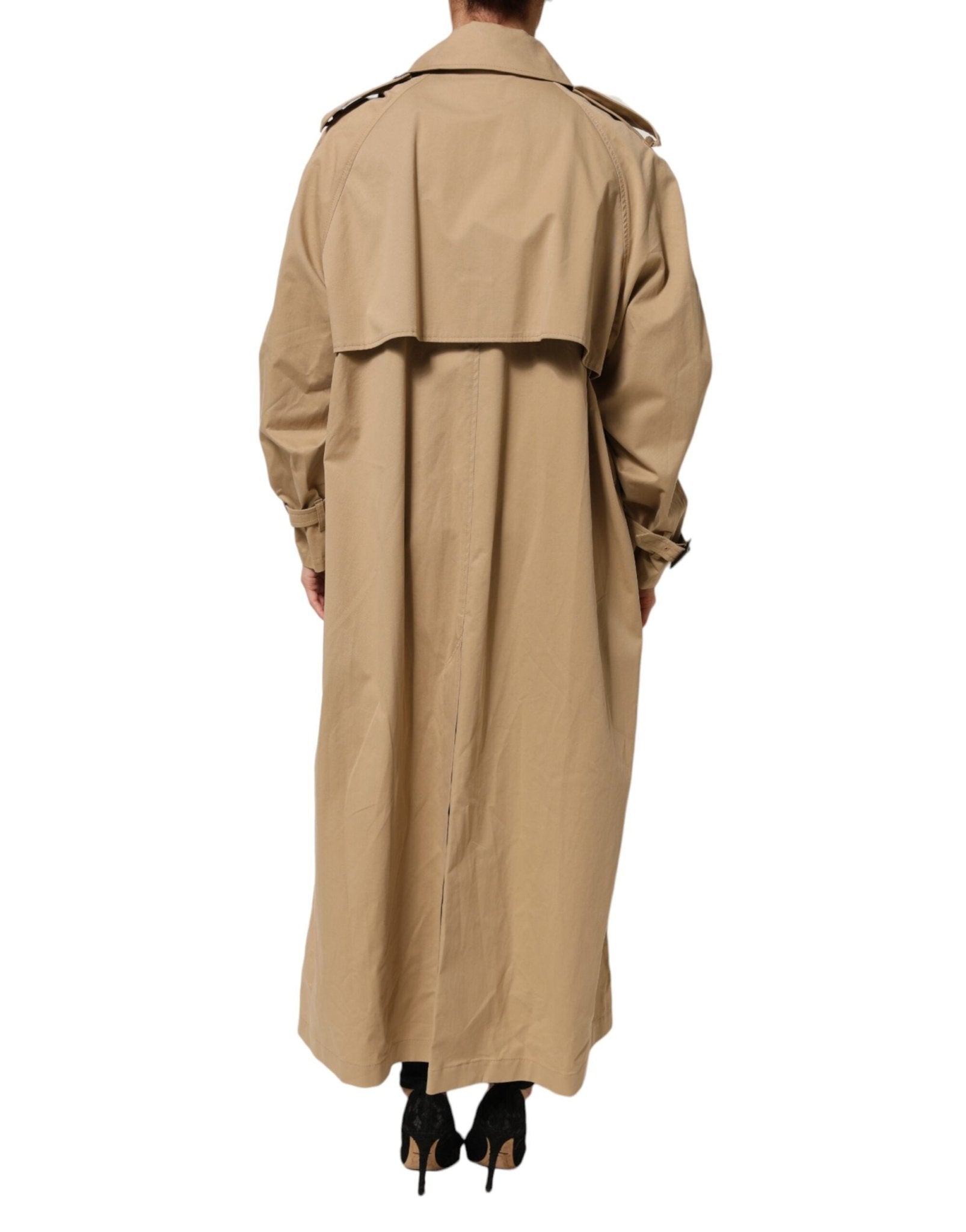 Dolce & Gabbana Khaki Double Breasted Trench Coat Jacket - RIMODA