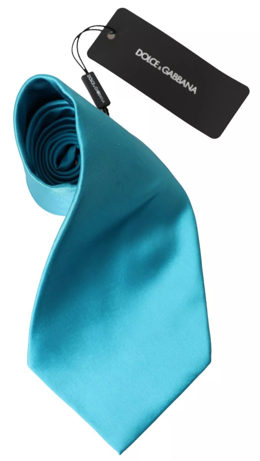 Dolce & Gabbana Light Blue 100% Silk Wide Mens Necktie - RIMODA