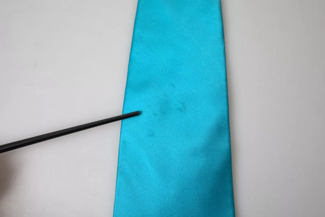 Dolce & Gabbana Light Blue 100% Silk Wide Mens Necktie - RIMODA