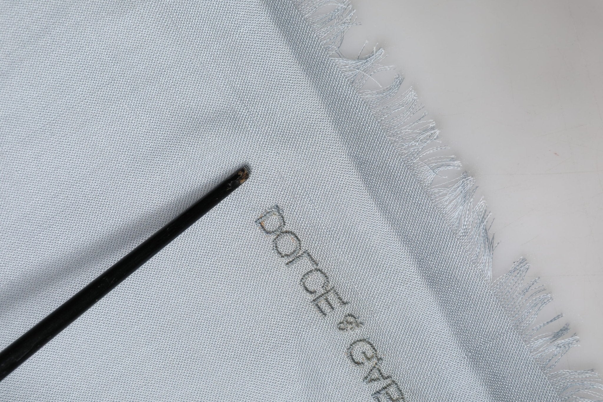 Dolce & Gabbana Light Blue Cashmere Knit Neck Wrap Scarf - RIMODA