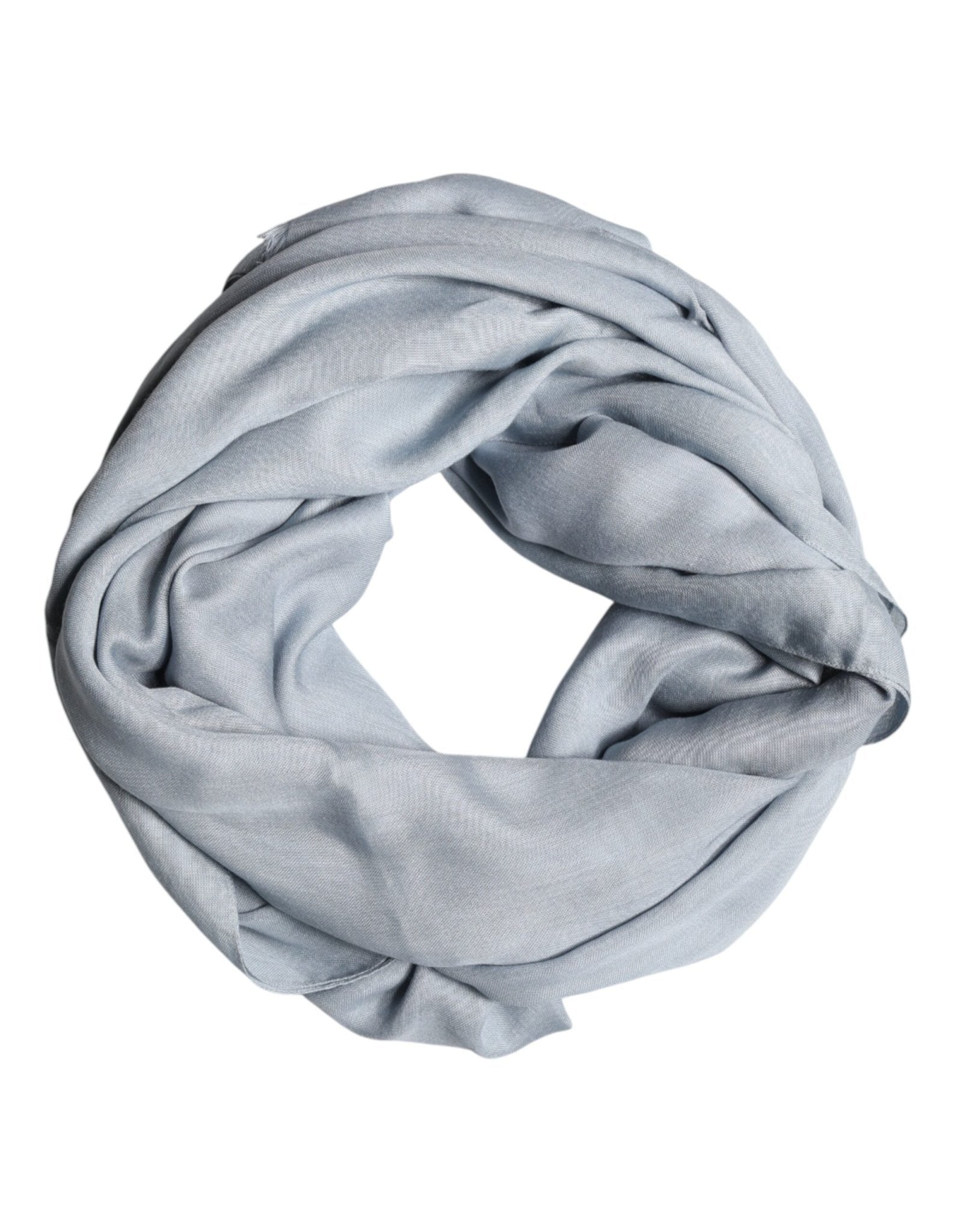 Dolce & Gabbana Light Blue Cashmere Knitted Shawl Scarf - RIMODA
