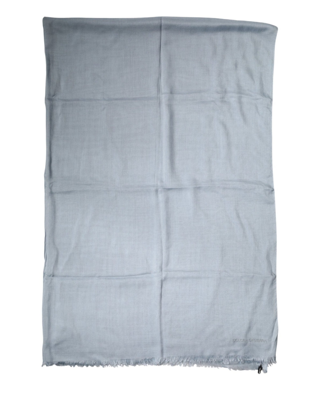 Dolce & Gabbana Light Blue Cashmere Knitted Shawl Scarf - RIMODA