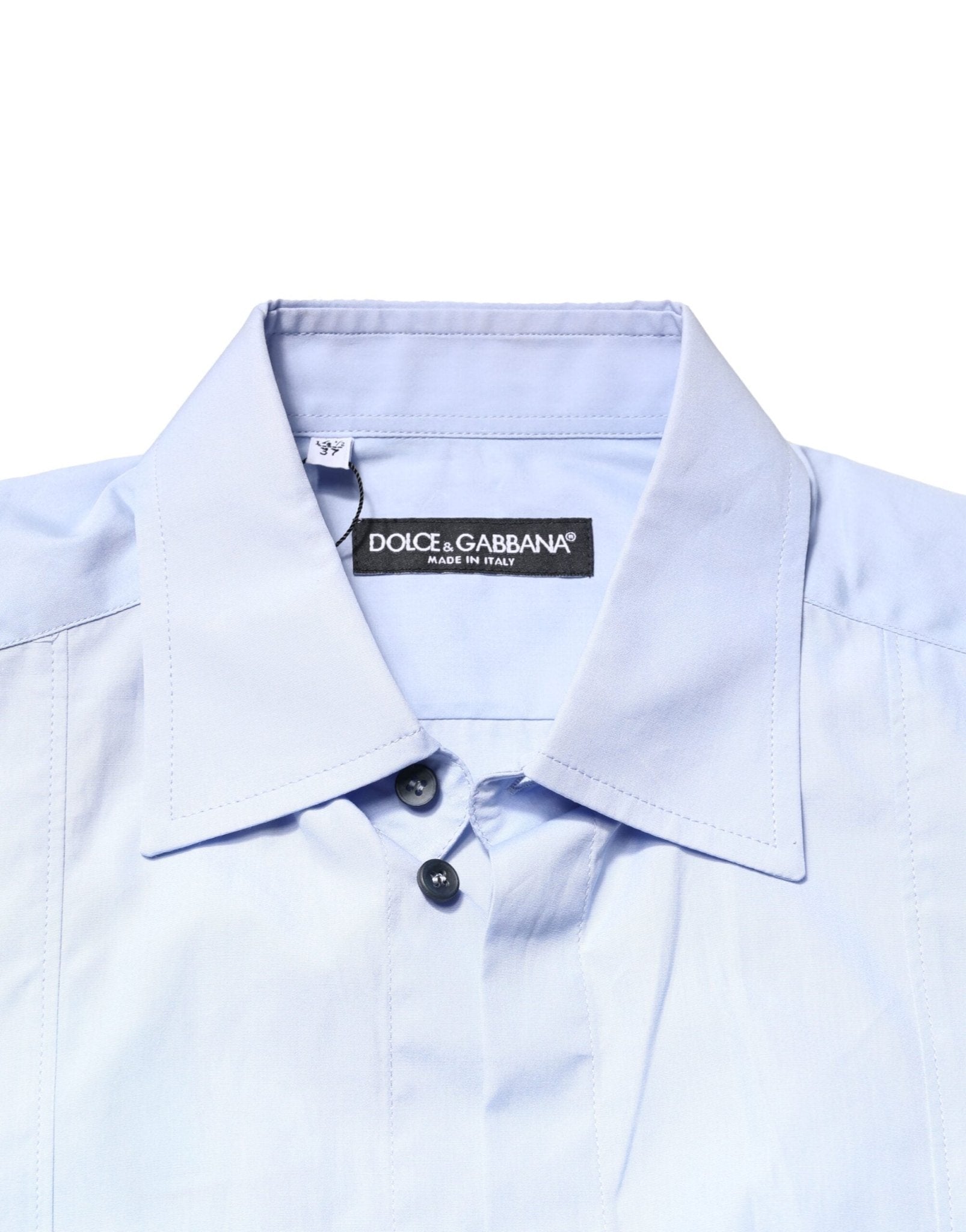 Dolce & Gabbana Light Blue Cotton Long Sleeves Dress Shirt - RIMODA