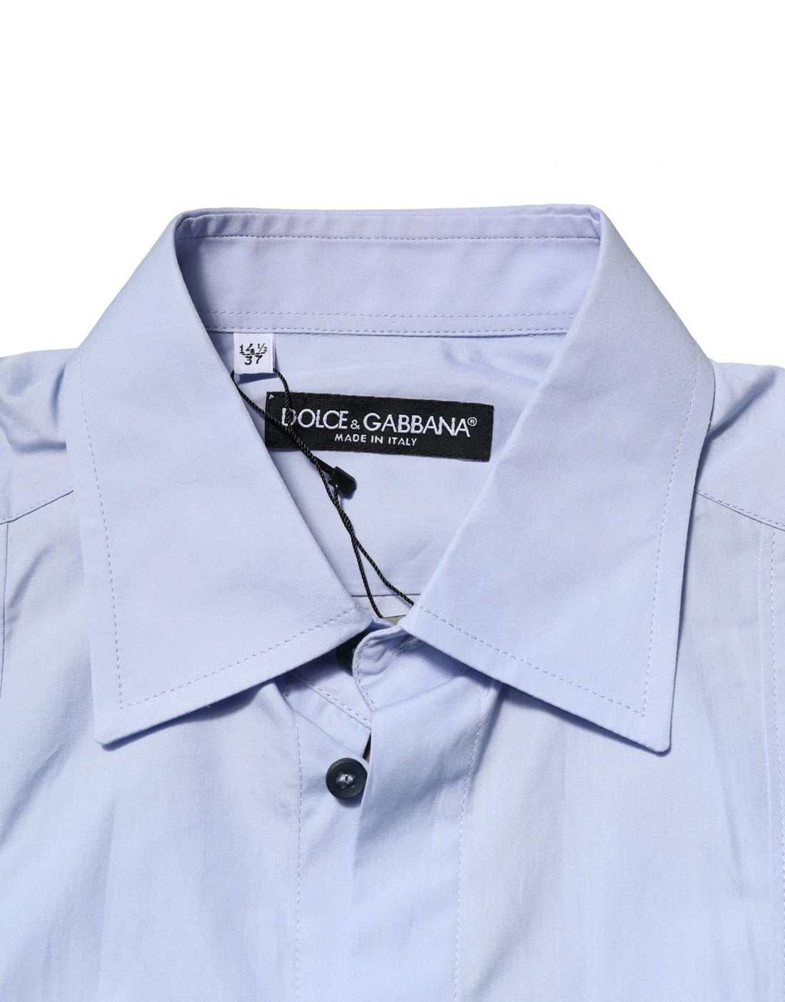 Dolce & Gabbana Light Blue Cotton Long Sleeves Dress Shirt - RIMODA