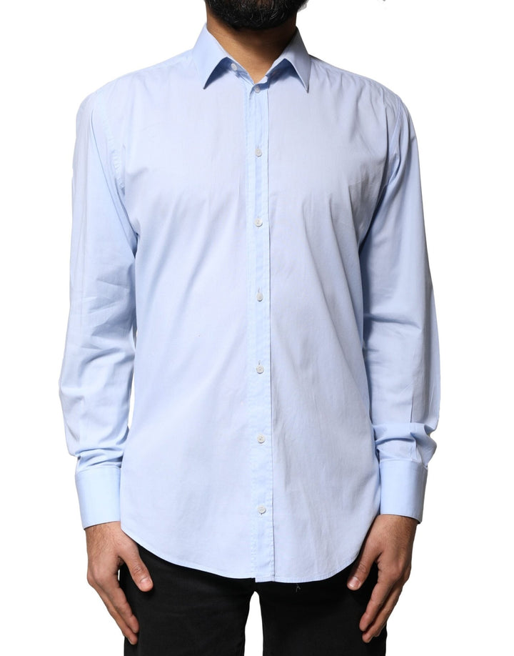 Dolce & Gabbana Light Blue Cotton MARTINI Formal Dress Shirt - RIMODA