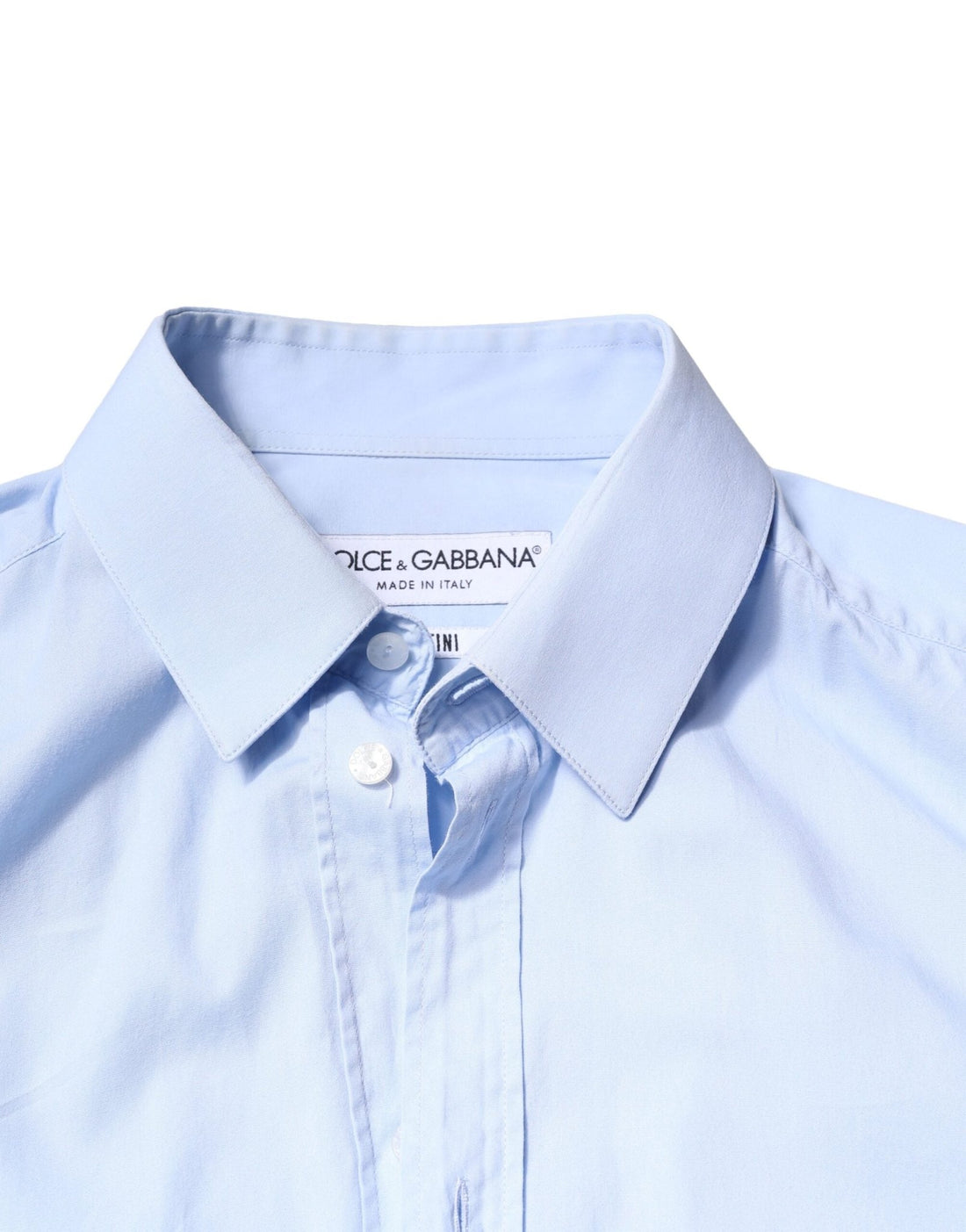 Dolce & Gabbana Light Blue Cotton MARTINI Formal Dress Shirt - RIMODA