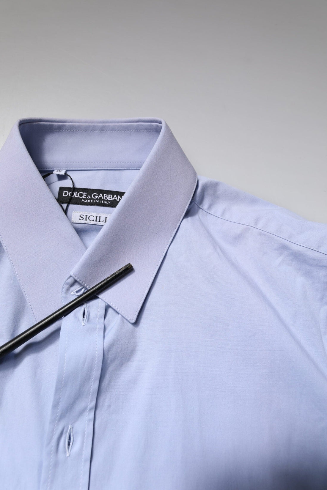 Dolce & Gabbana Light Blue Cotton SICILIA Dress Formal Shirt - RIMODA