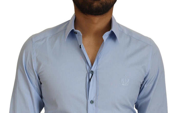 Dolce & Gabbana Light Blue Cotton Slim Fit Dress Shirt - RIMODA