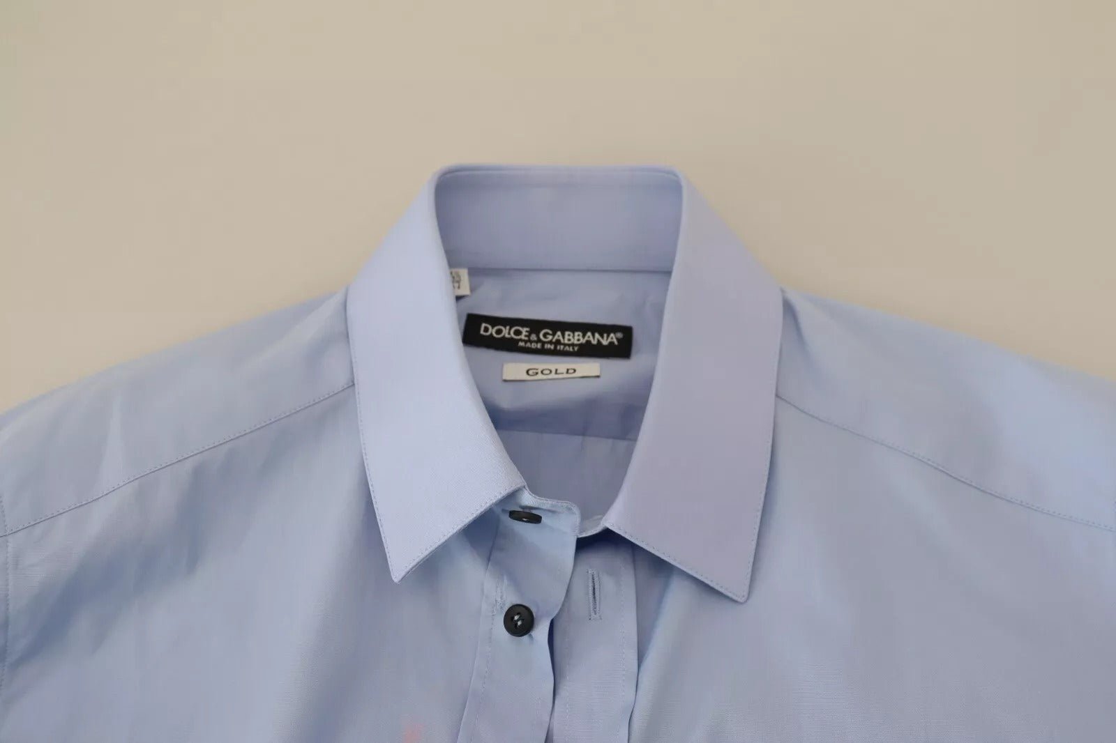 Dolce & Gabbana Light Blue Cotton Slim Fit Dress Shirt - RIMODA