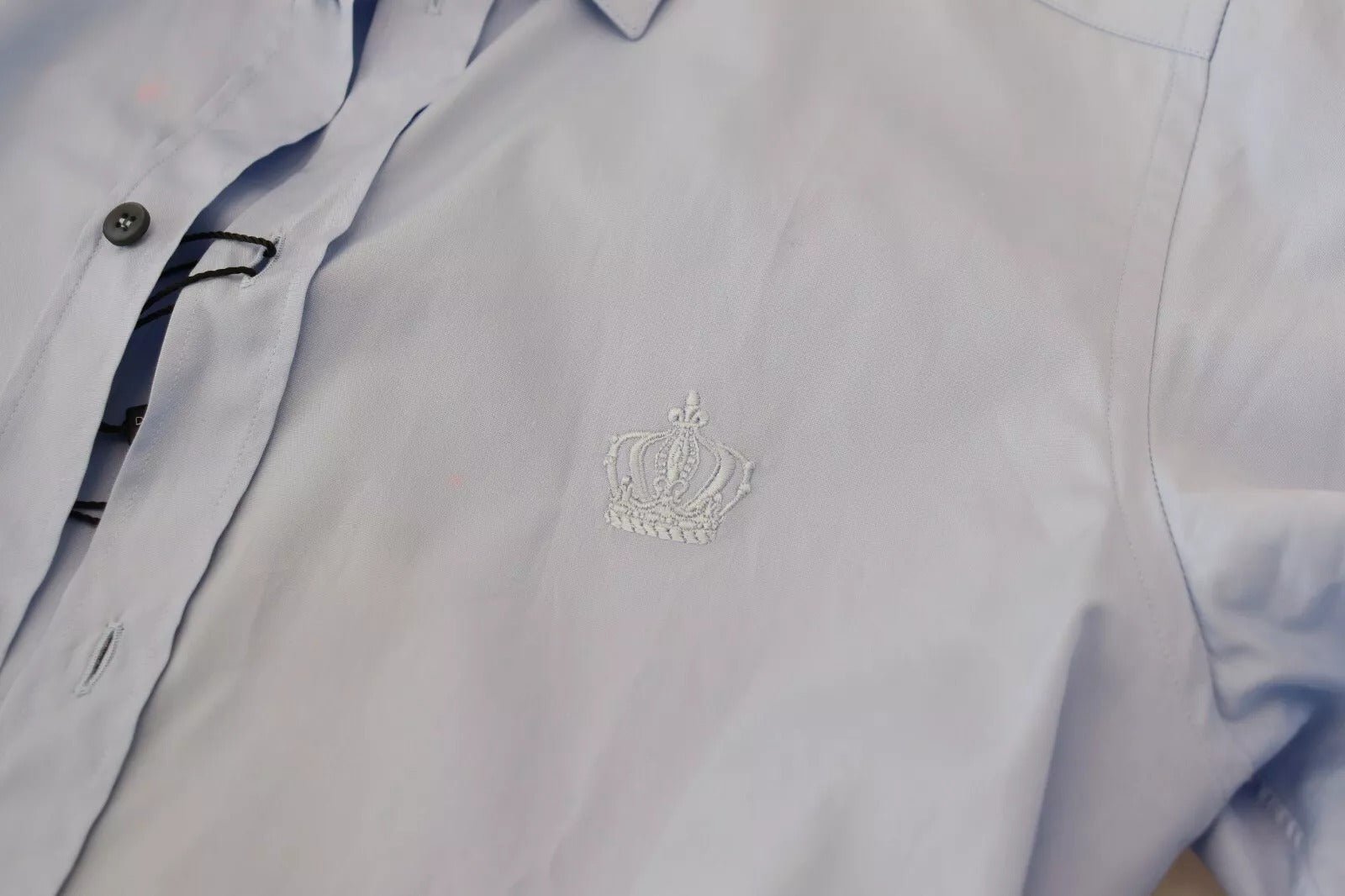 Dolce & Gabbana Light Blue Cotton Slim Fit Dress Shirt - RIMODA