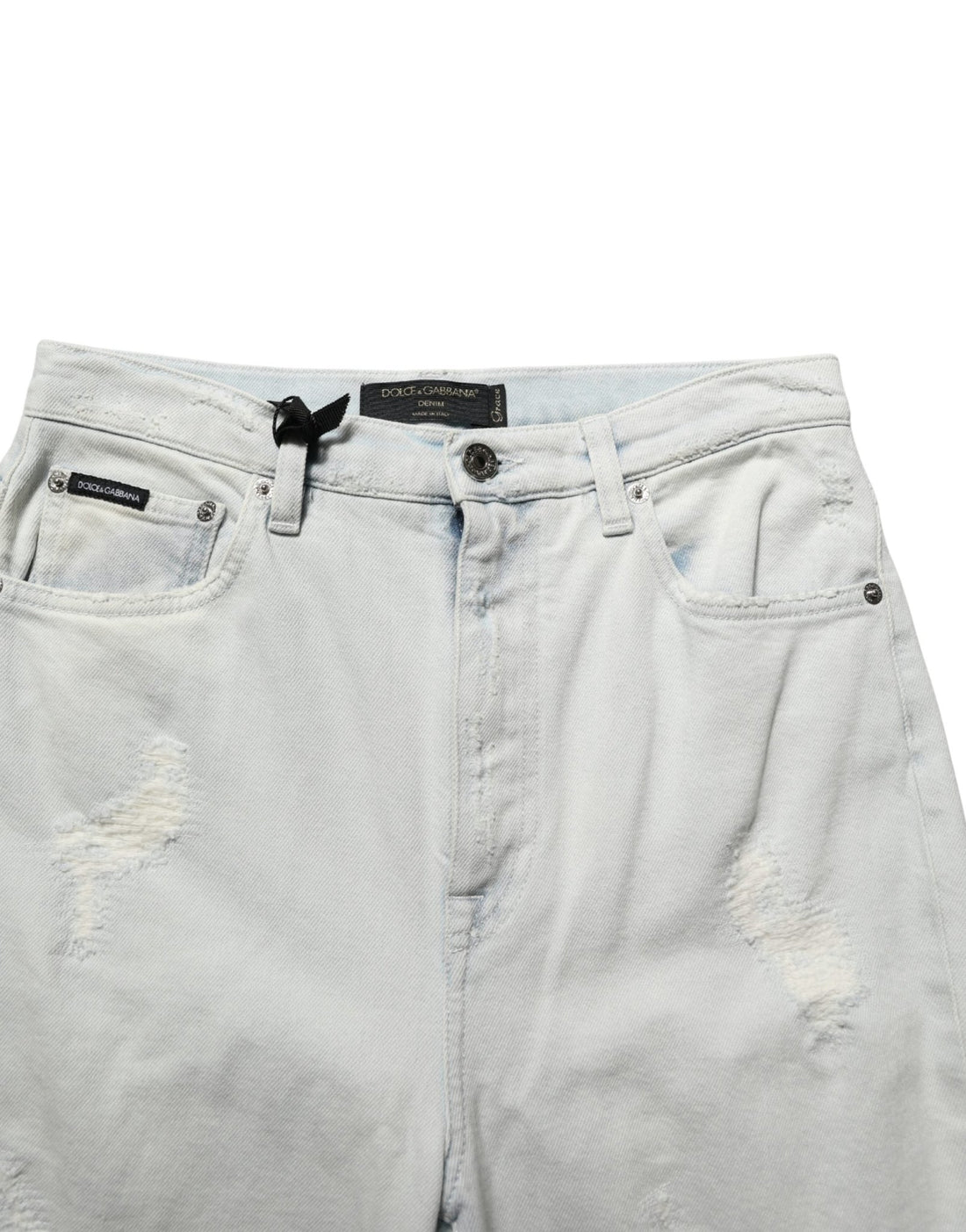 Dolce & Gabbana Light Blue Cotton Stretch Skinny Denim Jeans - RIMODA
