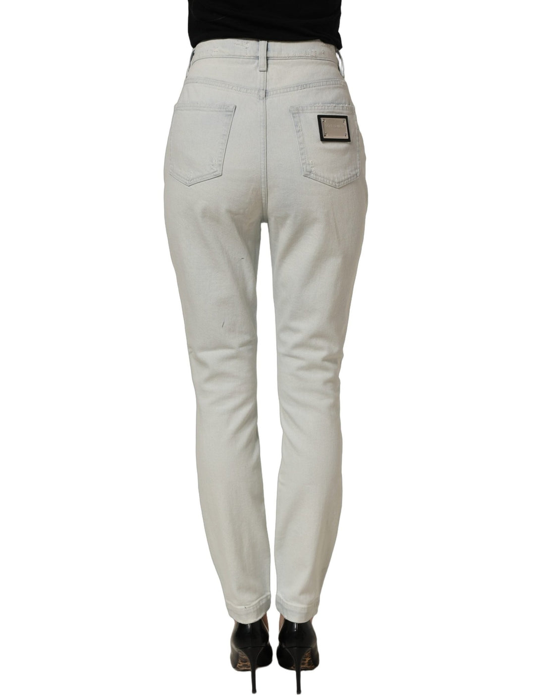 Dolce & Gabbana Light Blue Cotton Stretch Skinny Denim Jeans - RIMODA