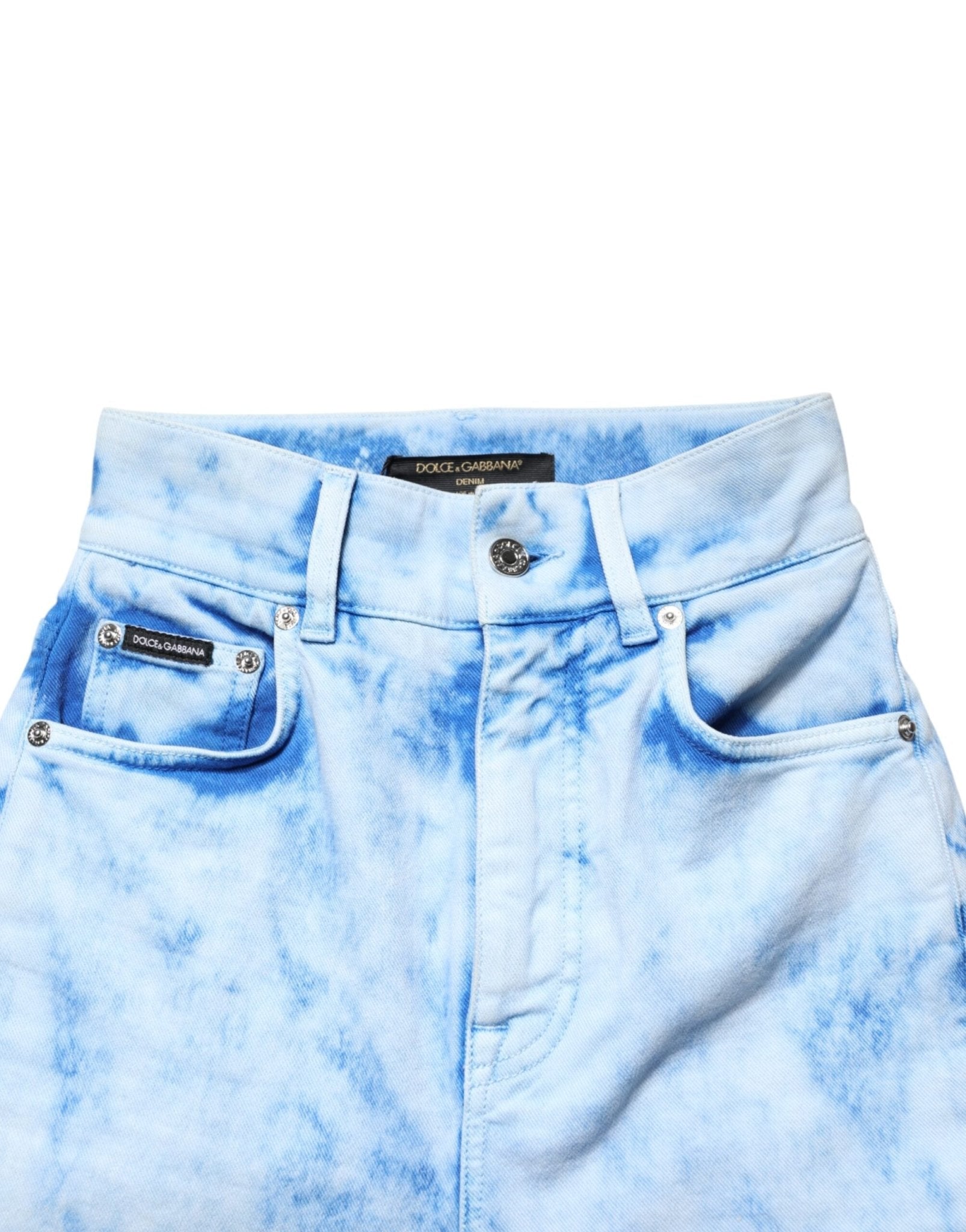 Dolce & Gabbana Light Blue High Waist Skinny Denim Jeans - RIMODA