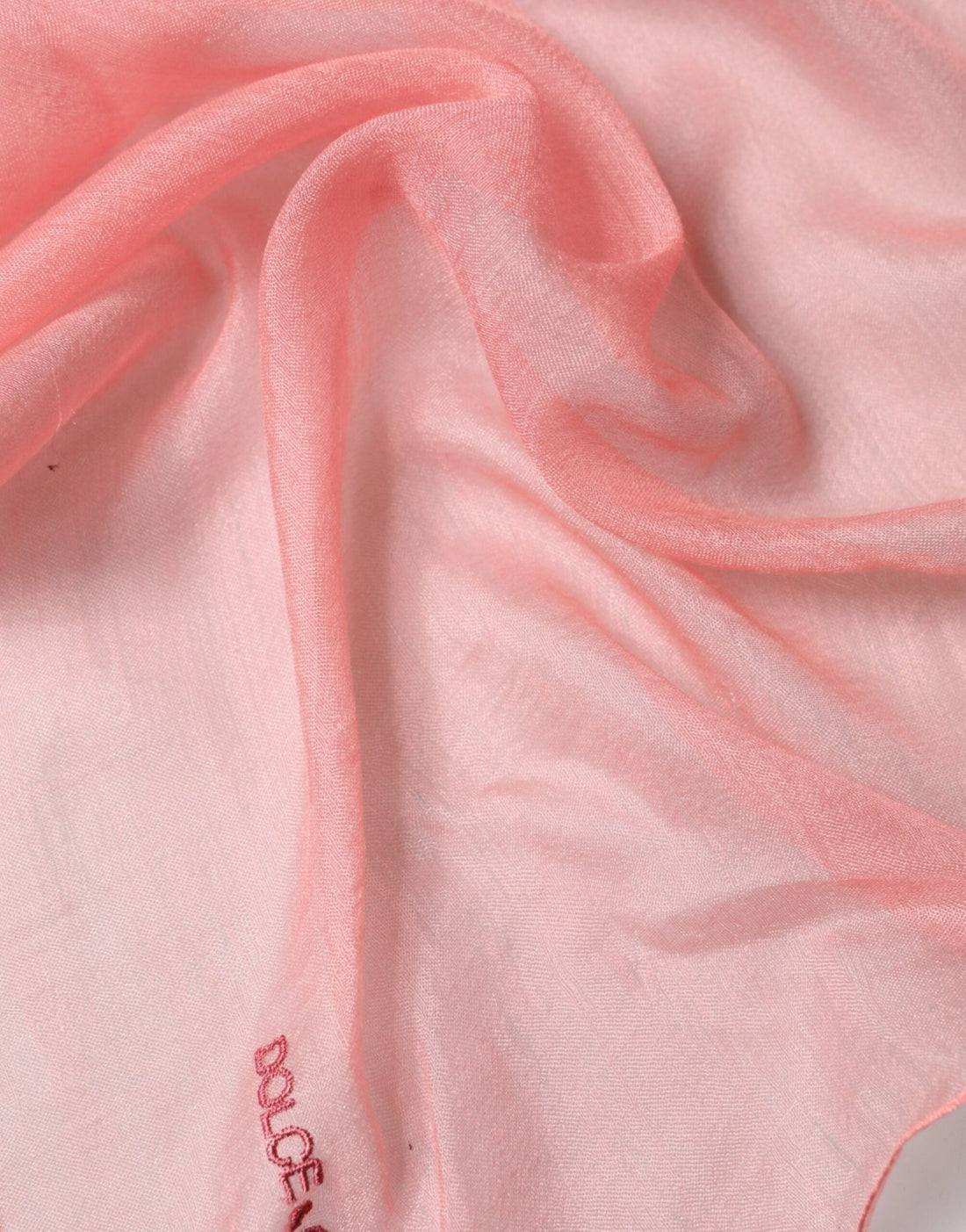 Dolce & Gabbana Light Pink Stole Neck Wrap Shawl Scarf - RIMODA