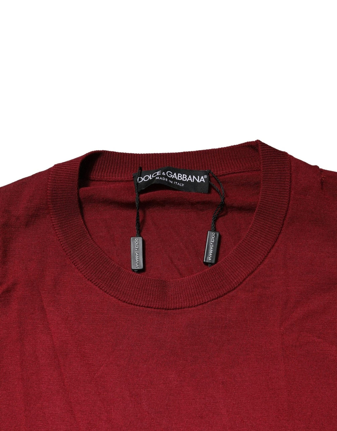 Dolce & Gabbana Maroon Cashmere Crew Neck Sweatshirt Sweater - RIMODA
