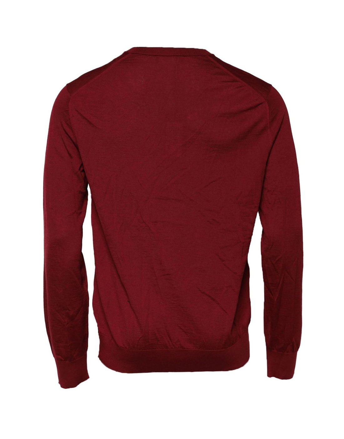 Dolce & Gabbana Maroon Cashmere Crew Neck Sweatshirt Sweater - RIMODA
