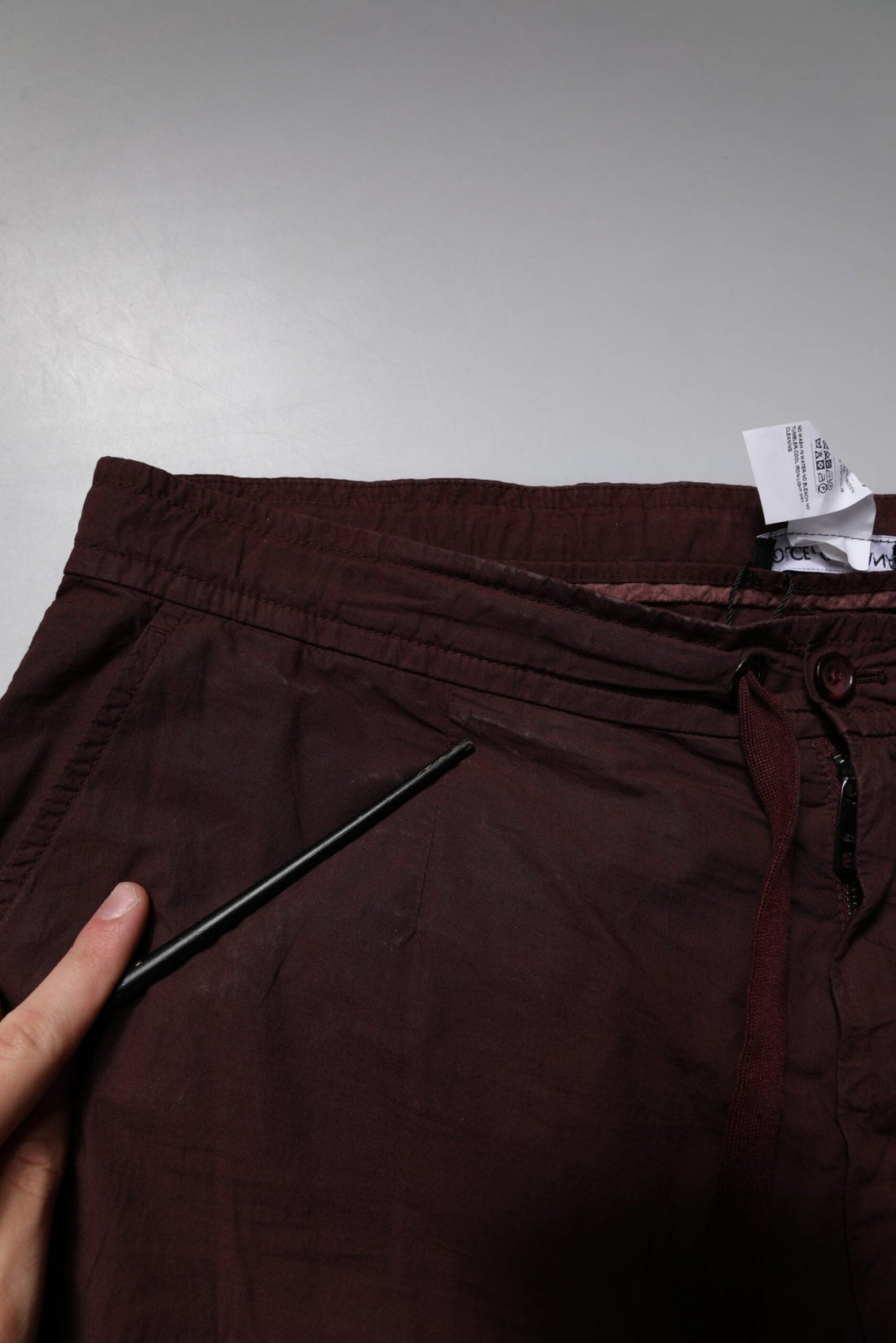 Dolce & Gabbana Maroon Cotton Cargo Jogger Sweatpants Pants - RIMODA