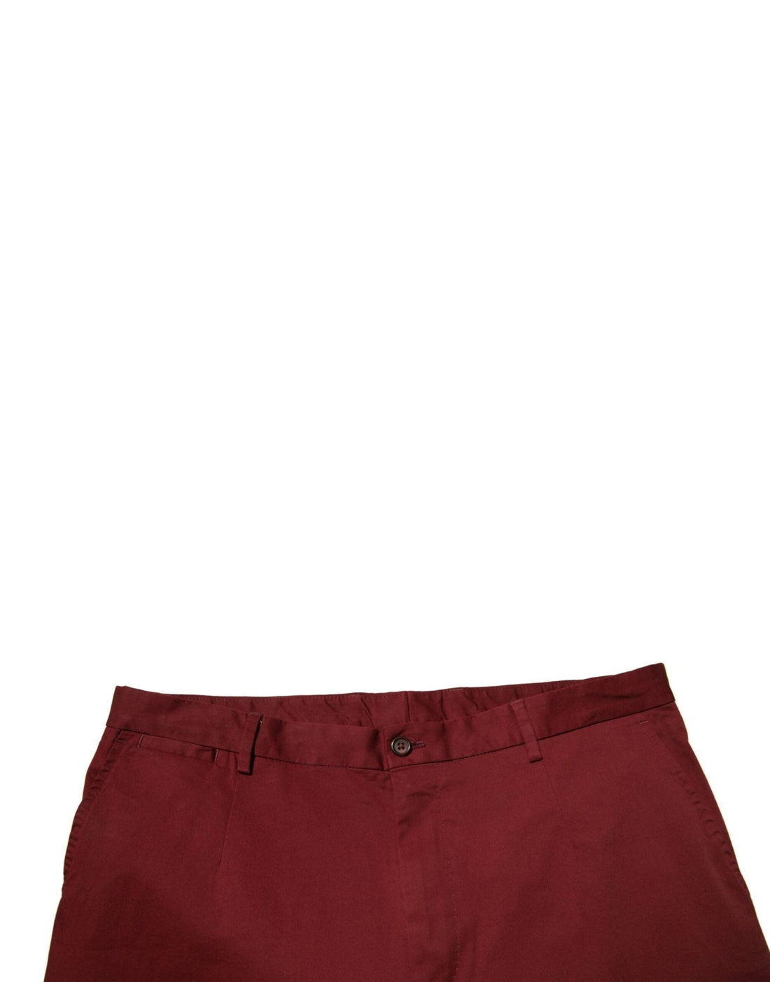 Dolce & Gabbana Maroon Cotton Men Skinny Dress Pants - RIMODA