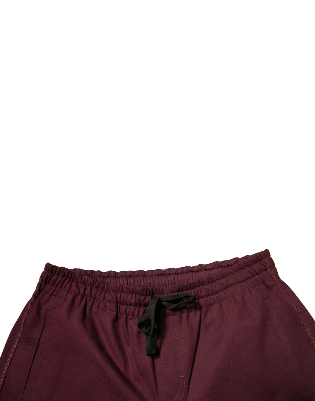 Dolce & Gabbana Maroon Cotton Mid Waist Bermuda Shorts - RIMODA