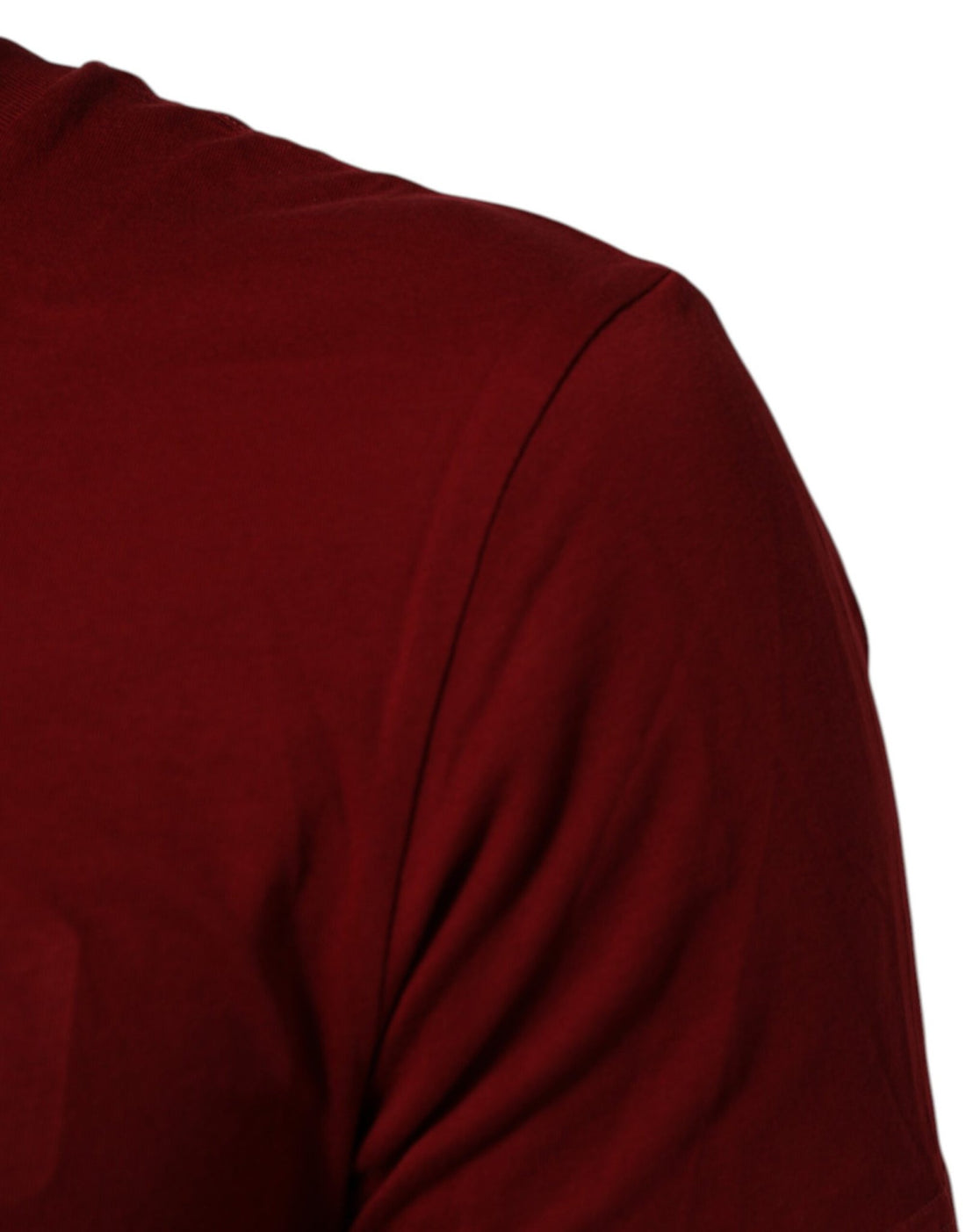 Dolce & Gabbana Maroon Logo Crew Neck Short Sleeve T-shirt - RIMODA