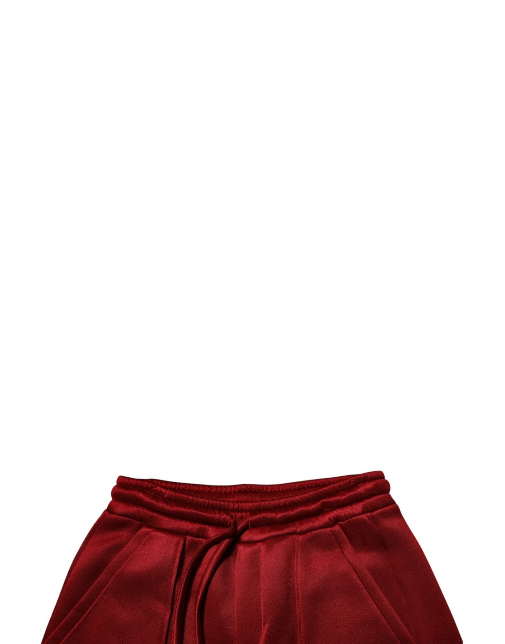Dolce & Gabbana Maroon Viscose Nylon Mid Waist Bermuda Shorts - RIMODA