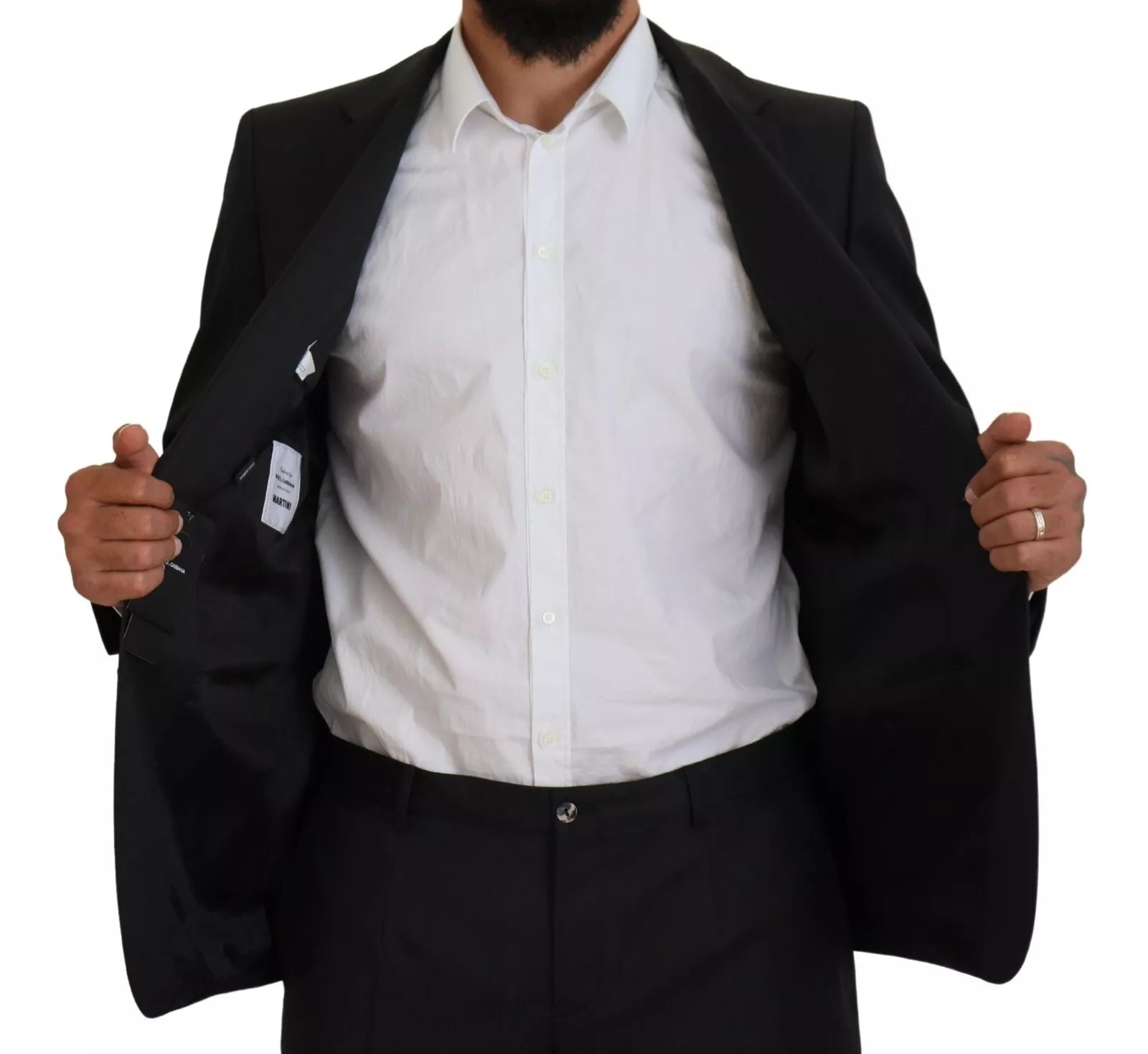Dolce & Gabbana Melange Grey Wool 2 Piece MARTINI Suit - RIMODA