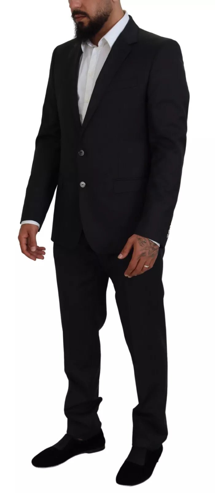 Dolce & Gabbana Melange Grey Wool 2 Piece MARTINI Suit - RIMODA