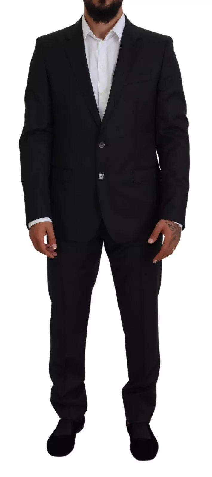 Dolce & Gabbana Melange Grey Wool 2 Piece MARTINI Suit - RIMODA