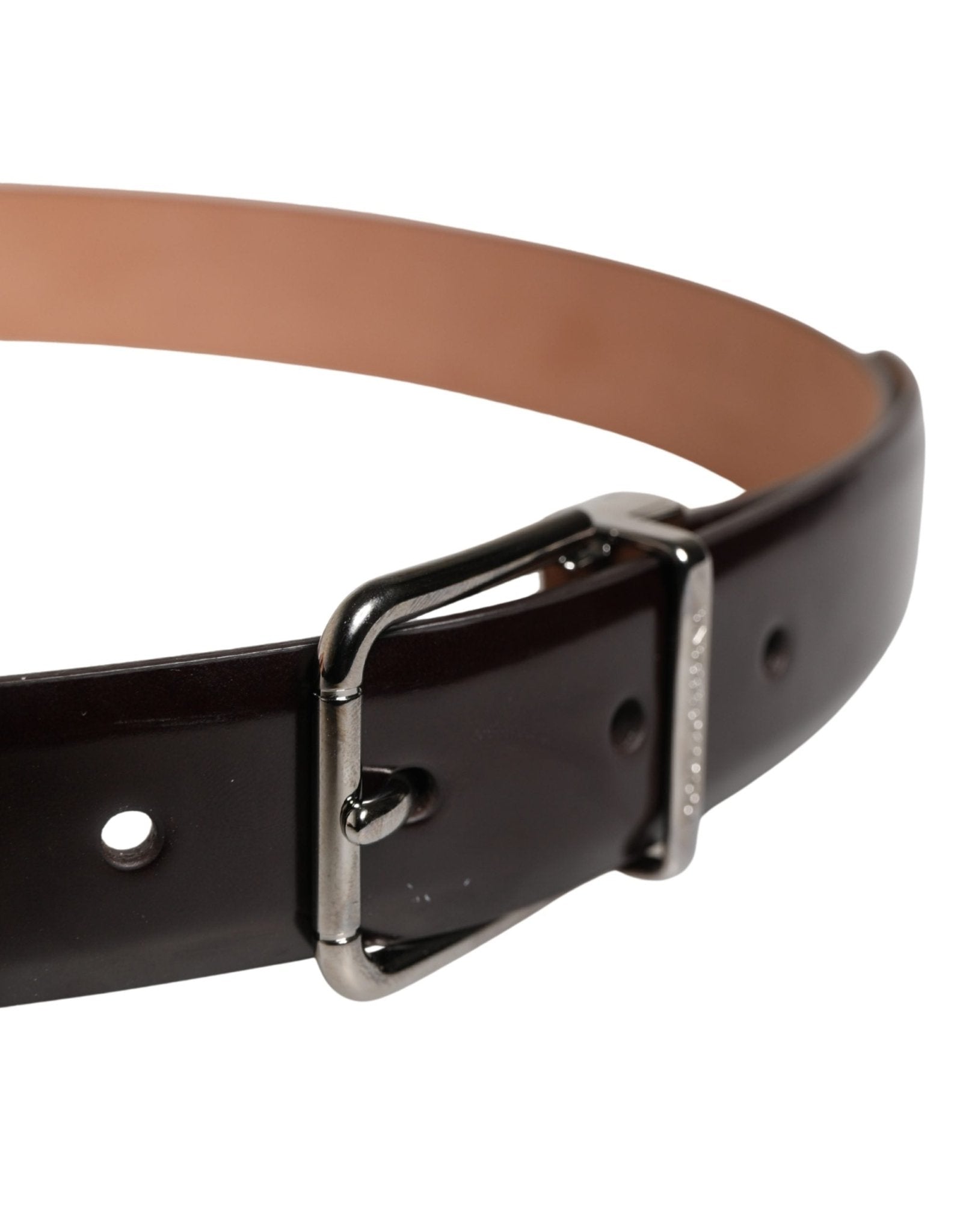 Dolce & Gabbana Men Black Calfskin Leather Metal Buckle Belt - RIMODA