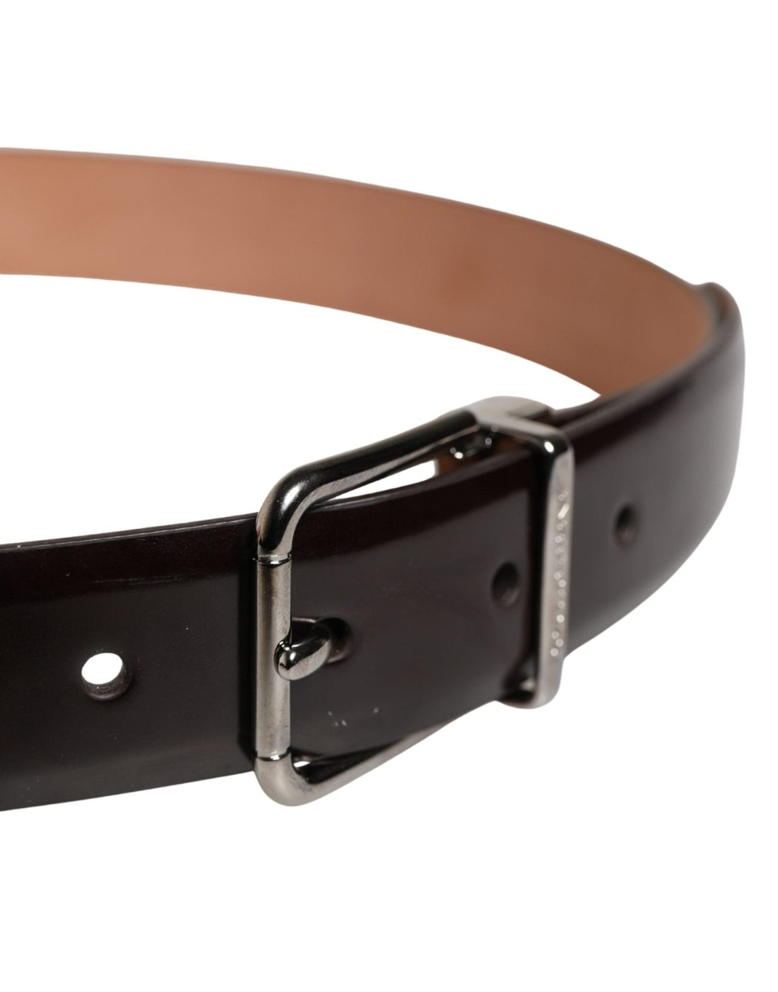 Dolce & Gabbana Men Black Calfskin Leather Metal Buckle Belt - RIMODA