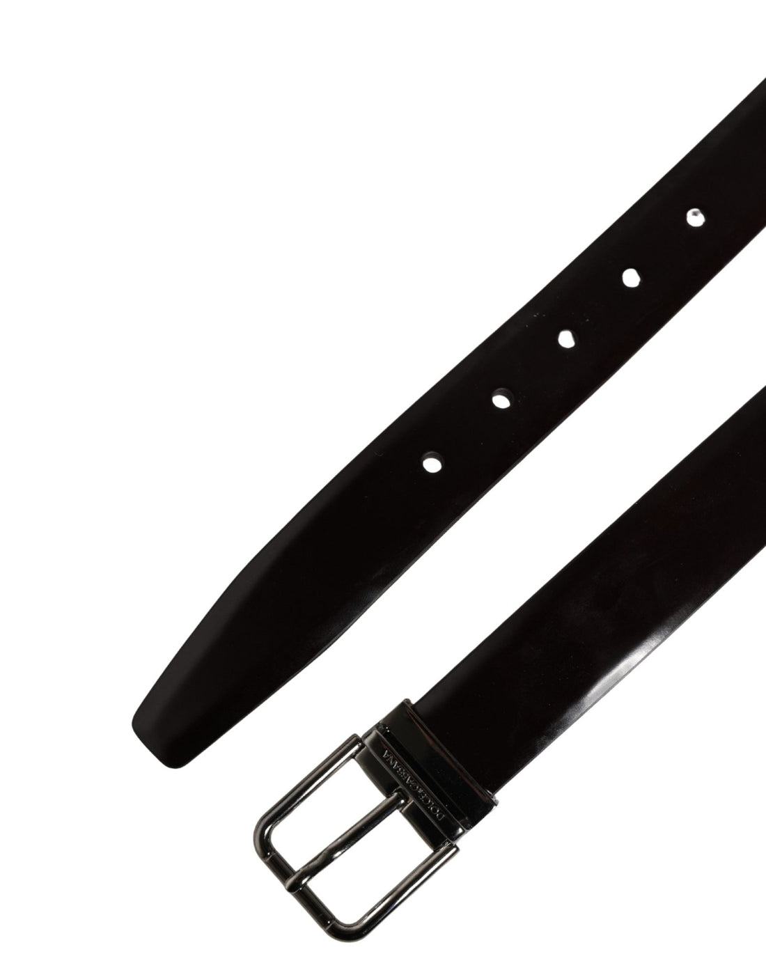 Dolce & Gabbana Men Black Calfskin Leather Metal Buckle Belt - RIMODA