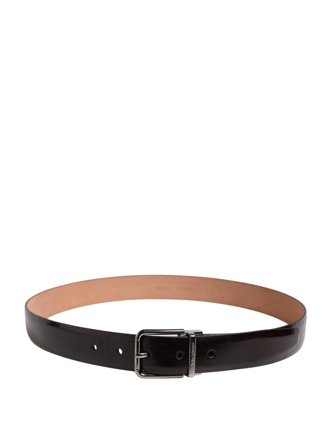 Dolce & Gabbana Men Black Calfskin Leather Metal Buckle Belt - RIMODA