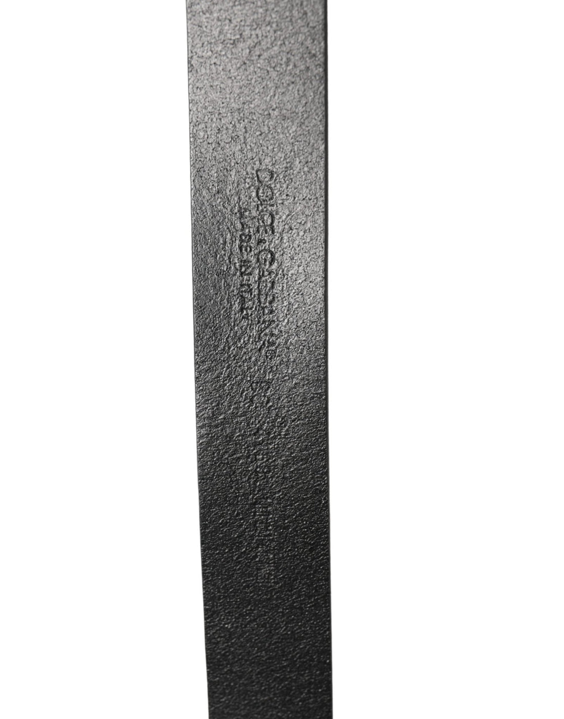 Dolce & Gabbana Men Black Classic Leather Logo Buckle Belt - RIMODA