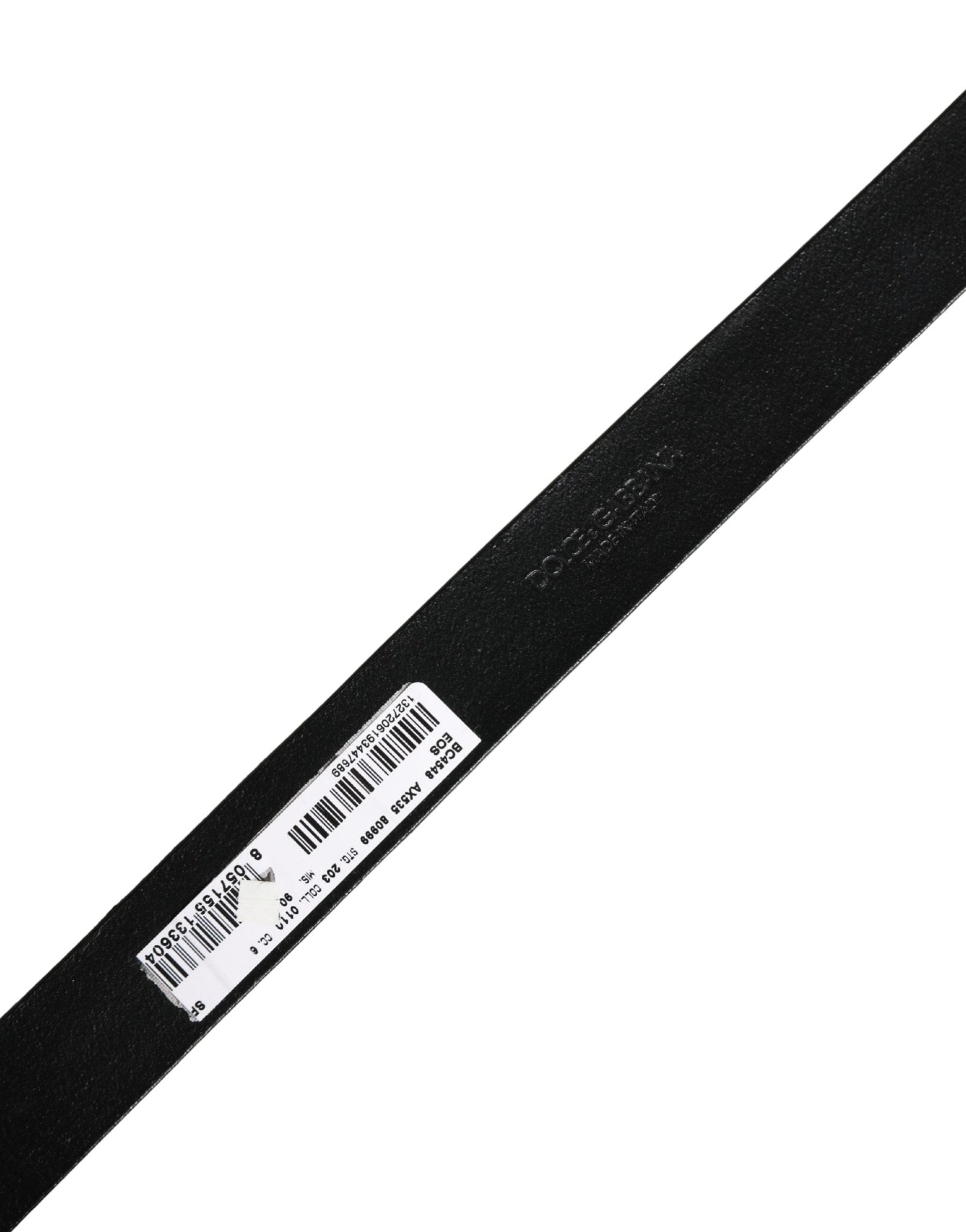 Dolce & Gabbana Men Black Classic Leather Metal Buckle Belt - RIMODA