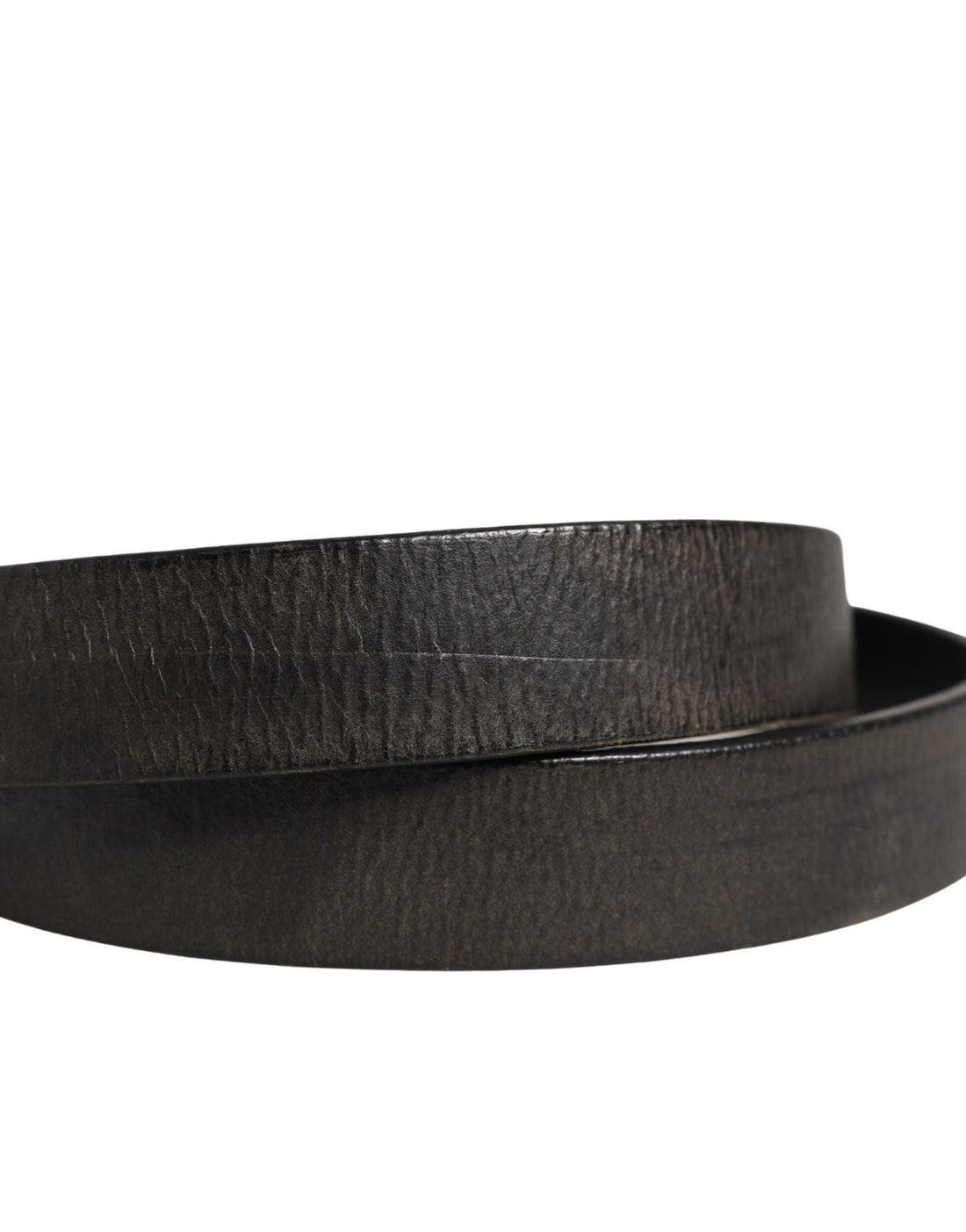 Dolce & Gabbana Men Black Classic Leather Metal Buckle Belt - RIMODA