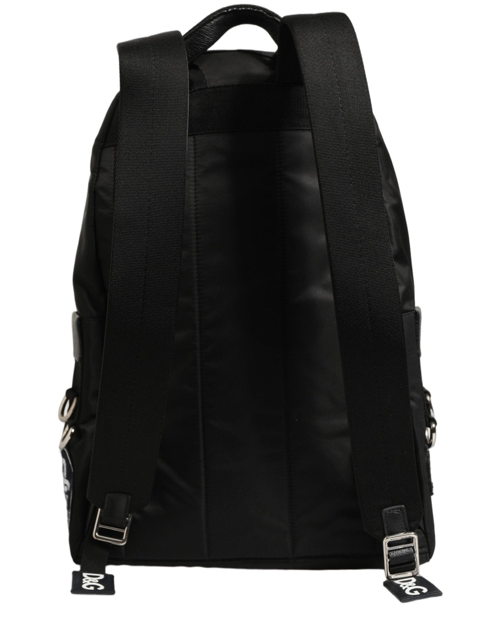 Dolce & Gabbana Men Black DG LOVE Logo Patches Nylon Backpack Bag - RIMODA