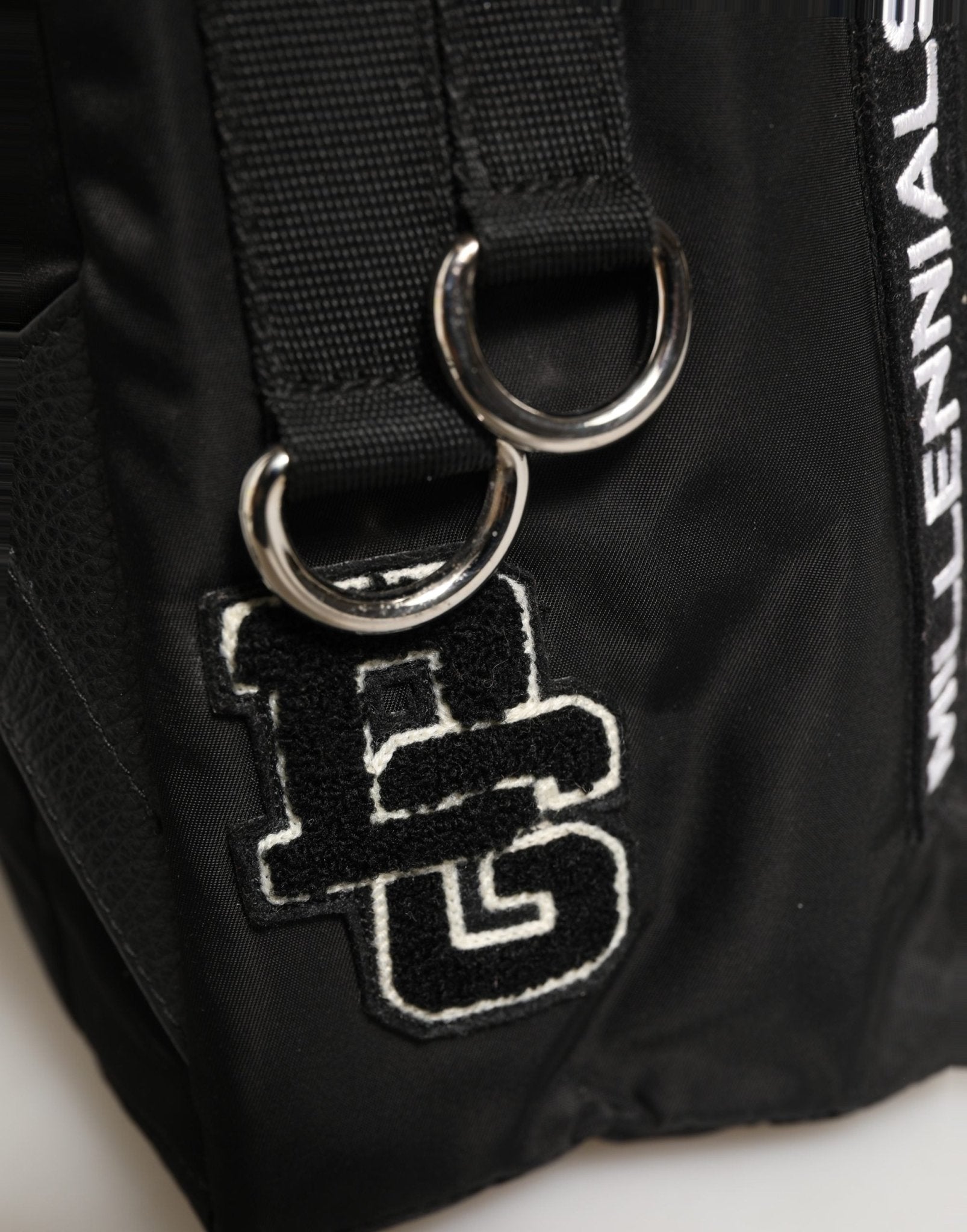 Dolce & Gabbana Men Black DG LOVE Logo Patches Nylon Backpack Bag - RIMODA