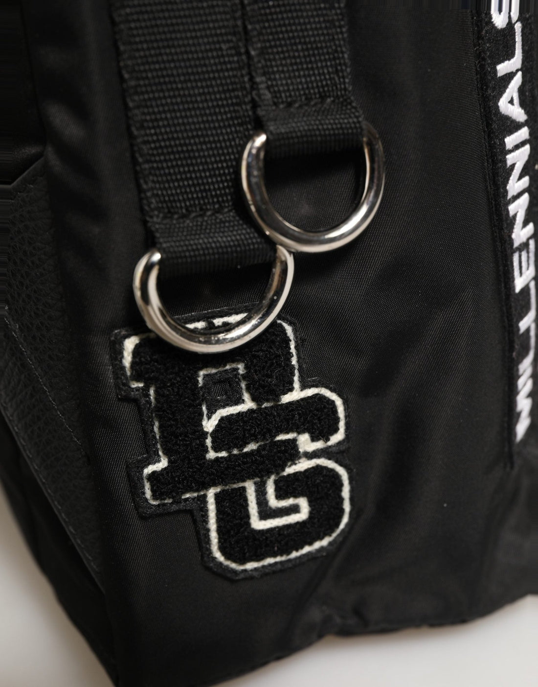 Dolce & Gabbana Men Black DG LOVE Logo Patches Nylon Backpack Bag - RIMODA