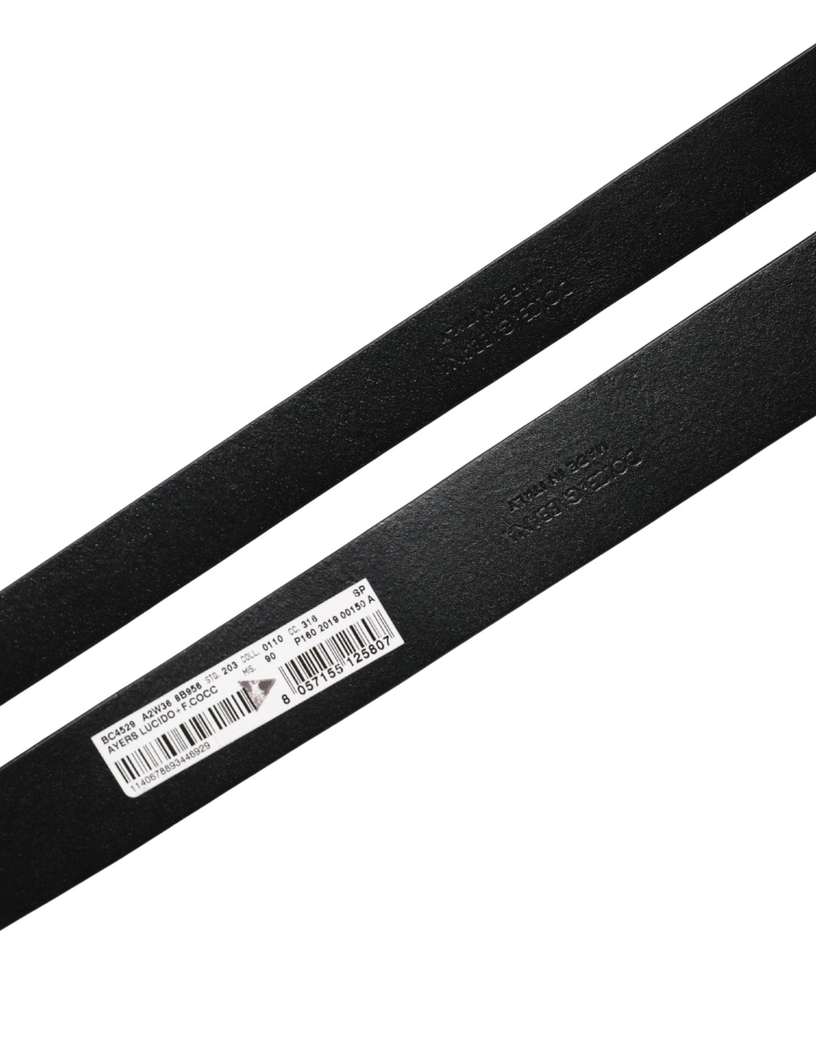 Dolce & Gabbana Men Black Exotic Leather Double Strap Belt - RIMODA
