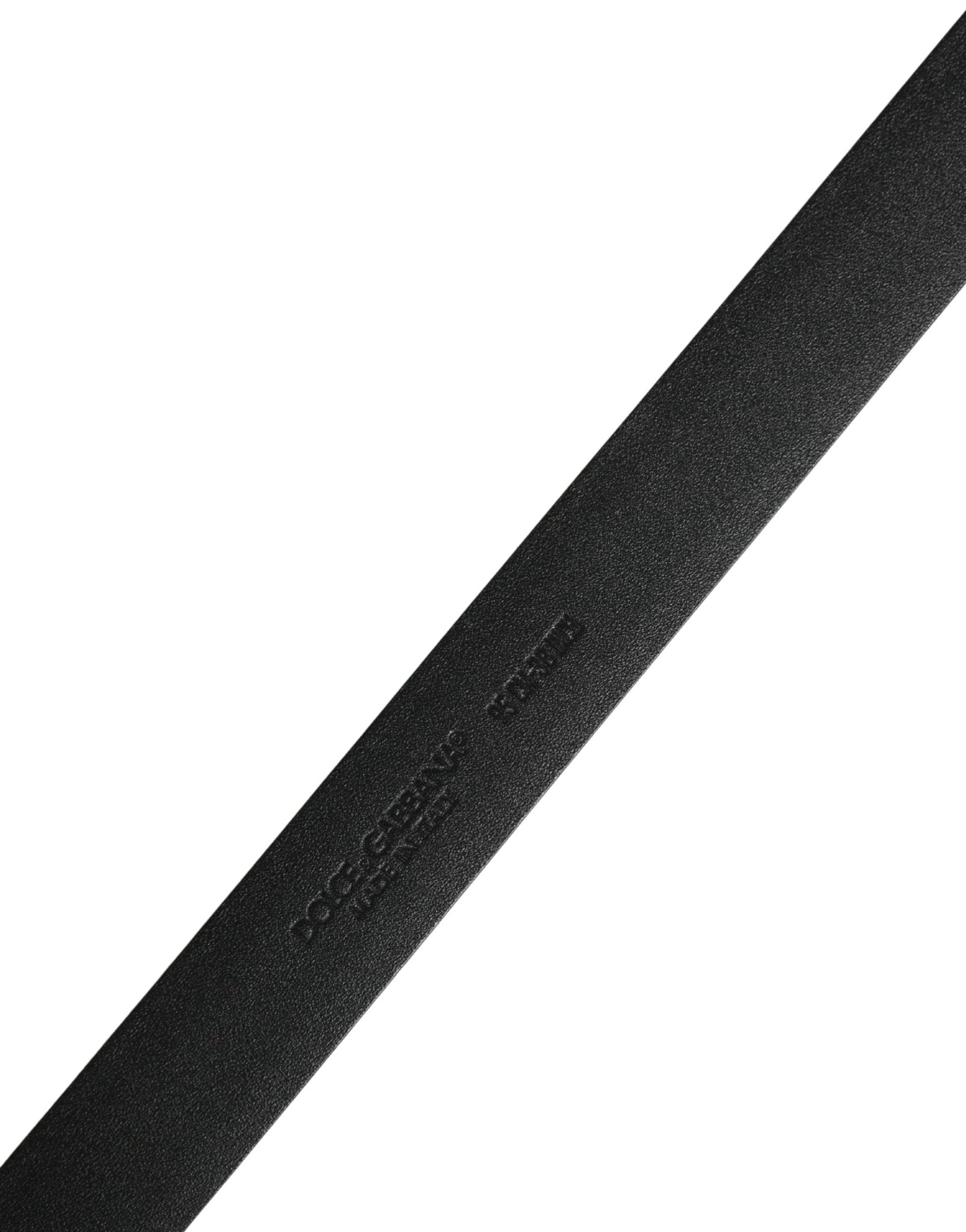 Dolce & Gabbana Men Black Leather Classic Metal Buckle Belt - RIMODA