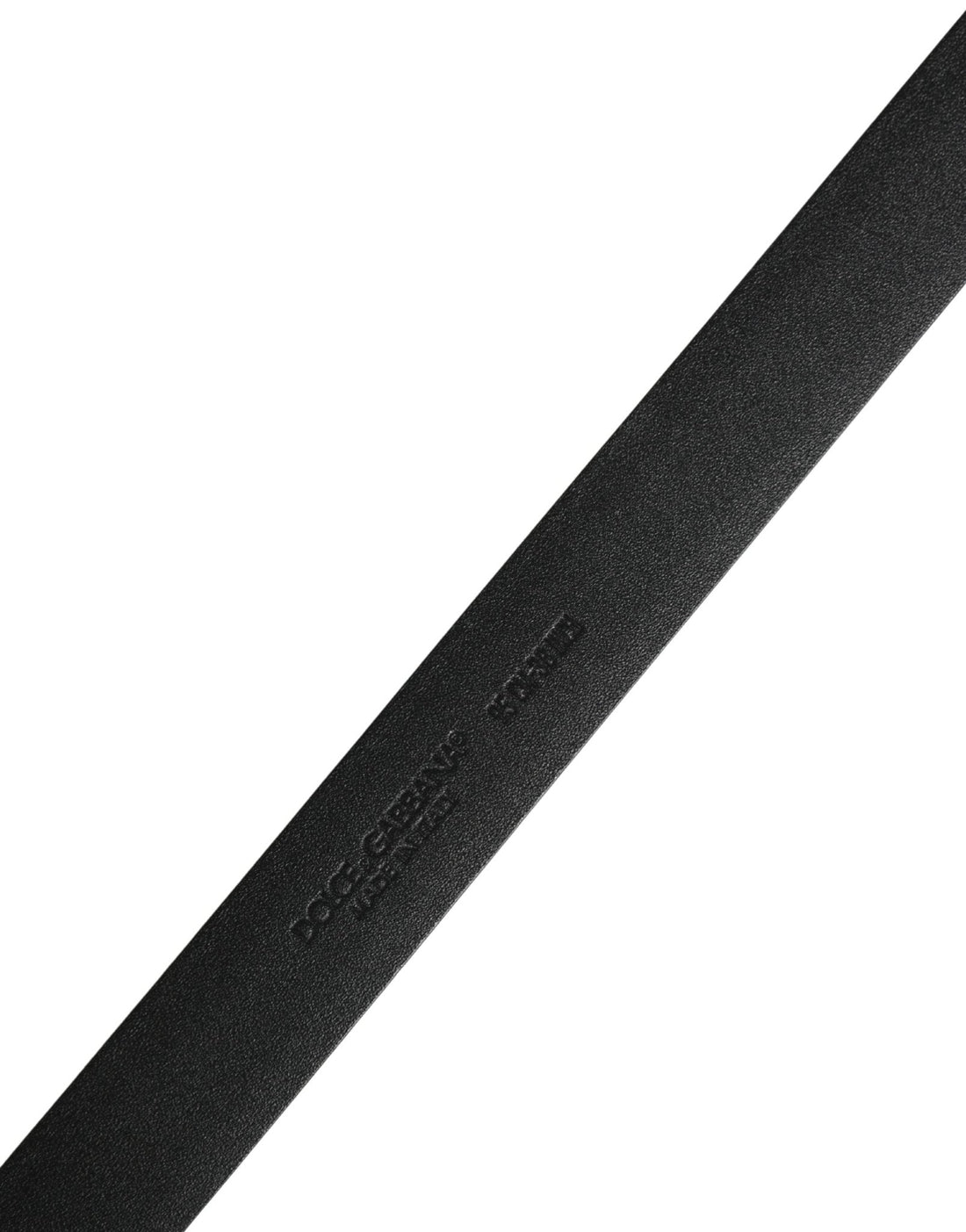 Dolce & Gabbana Men Black Leather Classic Metal Buckle Belt - RIMODA