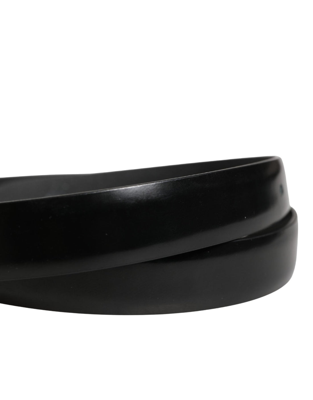 Dolce & Gabbana Men Black Leather Classic Metal Buckle Belt - RIMODA
