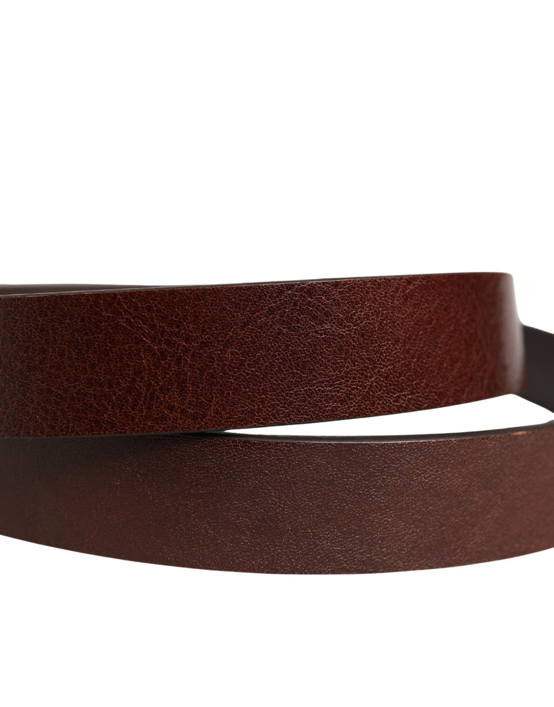 Dolce & Gabbana Men Brown Classic Leather Logo Buckle Belt - RIMODA