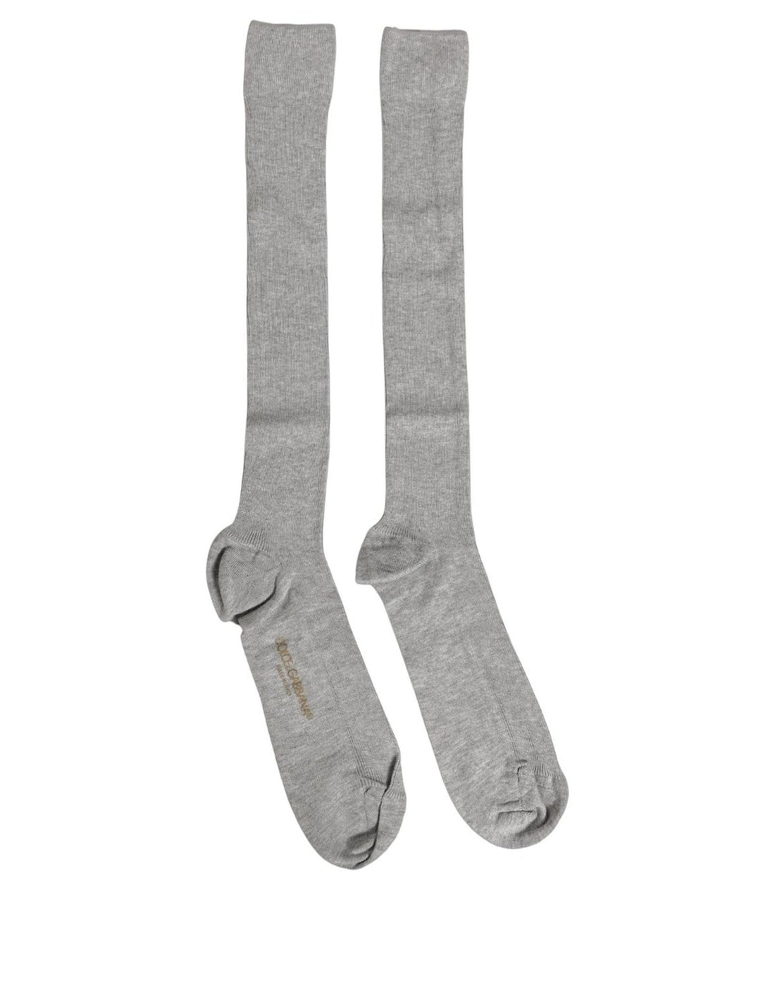 Dolce & Gabbana Men Gray Viscose Over The Calf Accessory Socks - RIMODA