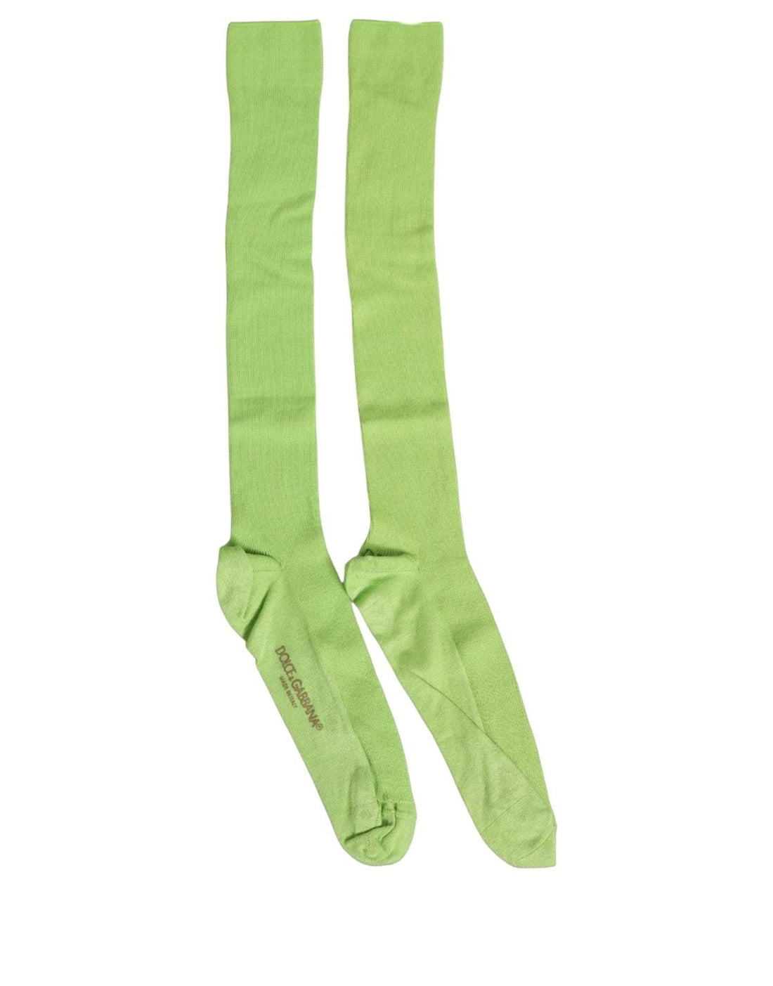 Dolce & Gabbana Men Green Viscose Over The Calf Accessory Socks - RIMODA