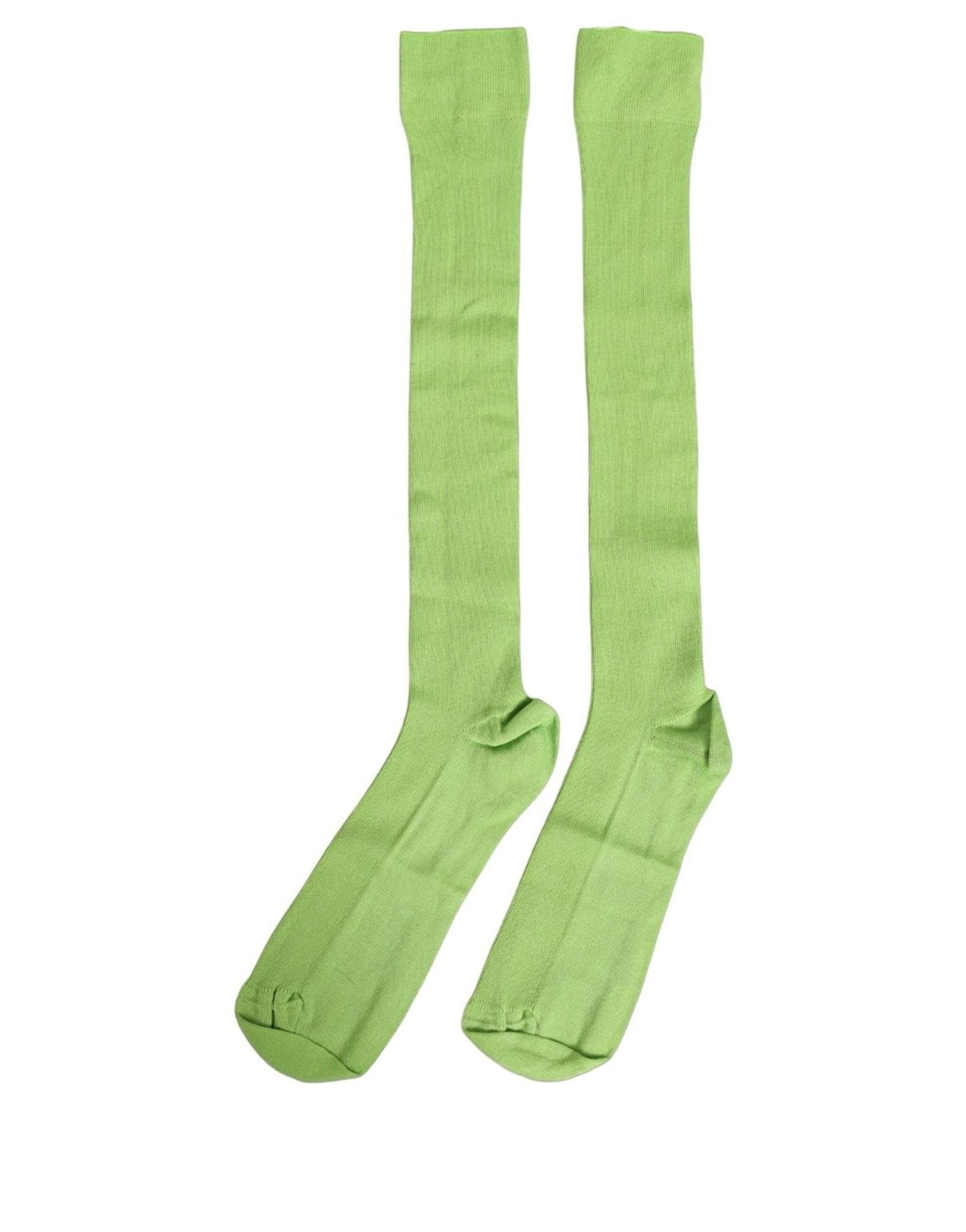 Dolce & Gabbana Men Green Viscose Over The Calf Accessory Socks - RIMODA
