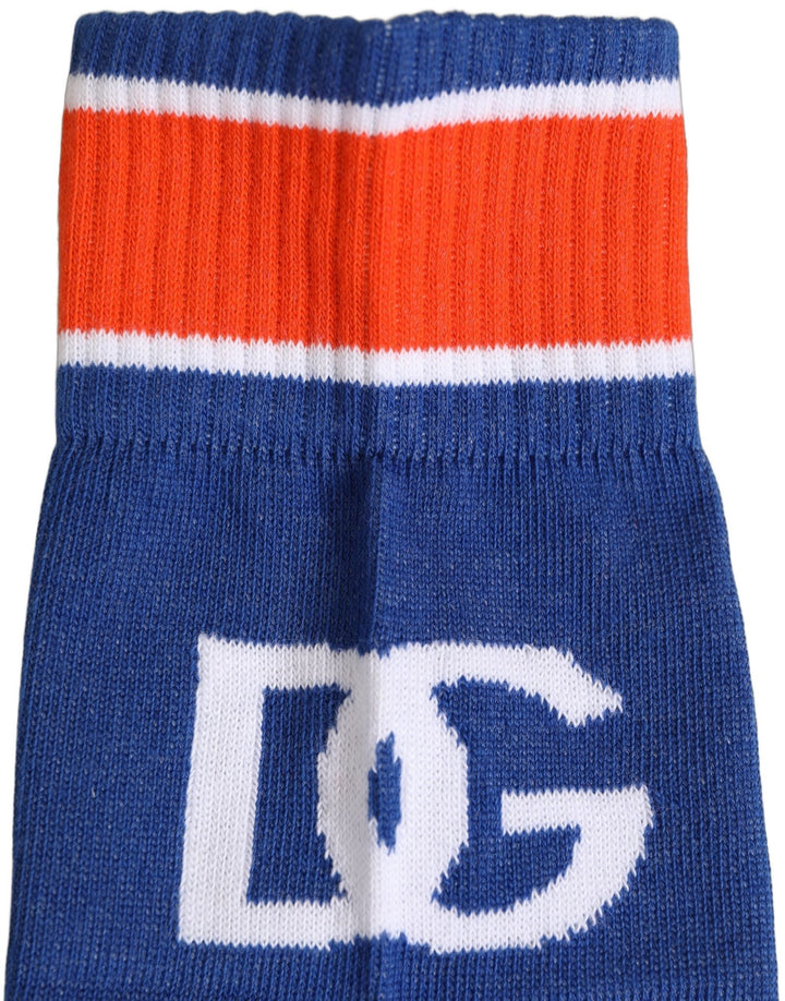 Dolce & Gabbana Men Multicolor Cotton Mid Calf Accessory Socks - RIMODA