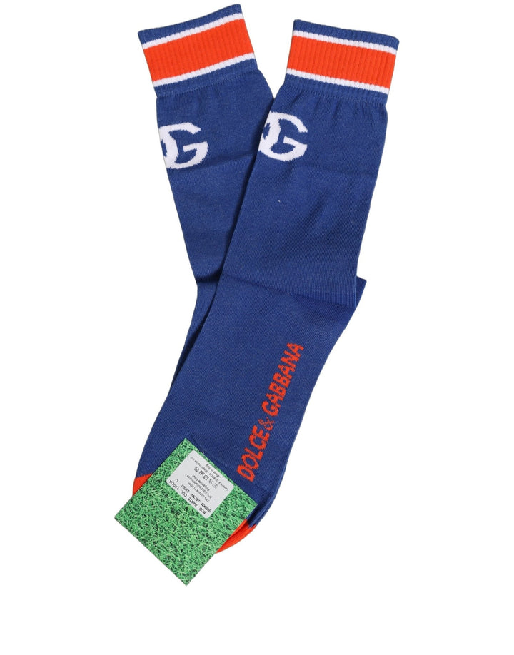 Dolce & Gabbana Men Multicolor Cotton Mid Calf Accessory Socks - RIMODA